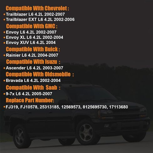 2002-2007 مناسبة لحاقن الوقود لتناسب شيفروليه تريل بليزر (EXT 02-07 ، لـ GMC Envoy 02-07 ، Envoy XL 02-06 ، لـ Isuzu Ascender 03-07 L6 4.2L ، Buick Rainier 04-07 L6 ، in Saudi Arabia