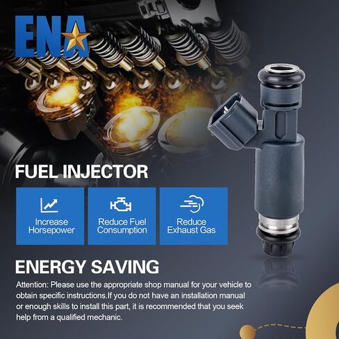 ENA 12 Holes Fuel Injectors Compatible with Nissan Altima Sentra 2.5L L4 2002 2003 2004 2005 2006 Replacement for FJ468 1955004390 195500-4390 16600-8J010 2970035 84212296 Set of 4 in Saudi Arabia