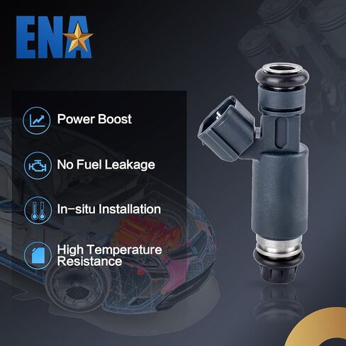 ENA 12 Holes Fuel Injectors Compatible with Nissan Altima Sentra 2.5L L4 2002 2003 2004 2005 2006 Replacement for FJ468 1955004390 195500-4390 16600-8J010 2970035 84212296 Set of 4 in Saudi Arabia