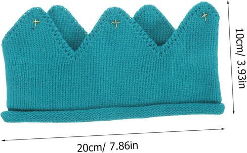 Besportble Crown Hat Treamnated Dark Edgenty Winter Beanie Beadband for Boys and Blue Cute Party and Photo Accessory in Saudi Arabia