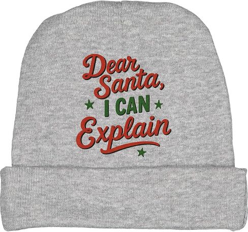 inktastic Dear Santa I Can Explain Christmas Baby Beanie Hat in Saudi Arabia