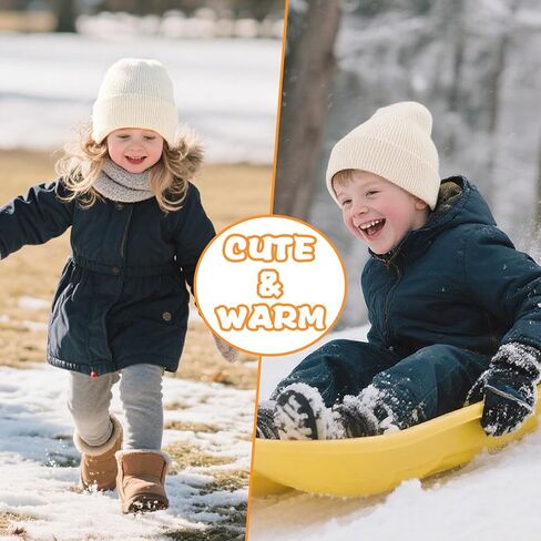Zooron Toddler Beanie Baby Beanies for Boys Girls Kids Winter Hats الأطفال متماسكون في أغطية دافئة من 0 إلى 12 عامًا in Saudi Arabia