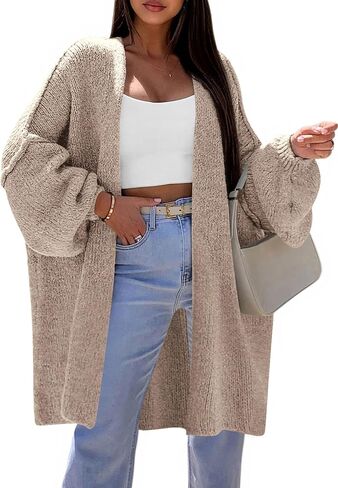 PRETTYGARDEN Long Cardigan Sweaters for Women Trendy Fall 2025 Oversized Knit Sweater Jacket Coats Winter Fashion Clothing in Saudi Arabia