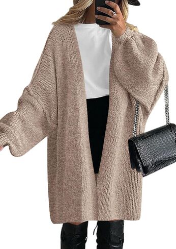 PRETTYGARDEN Long Cardigan Sweaters for Women Trendy Fall 2025 Oversized Knit Sweater Jacket Coats Winter Fashion Clothing in Saudi Arabia