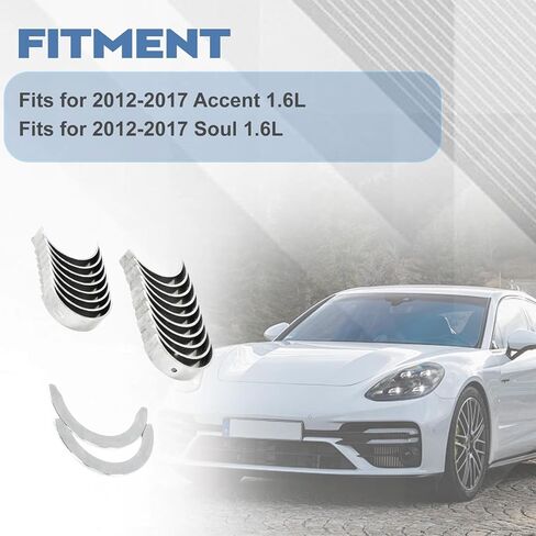 توصيل القضيب والعمود المرفقي المحمل مجموعة 21020-2B100 FITS لعام 2012-2017 الروح اللكنة 1.6L استبدال 23060-2B100 ، 21030-2B000 ، 23510-2B000 ، 24350-2B600 ، 24370-2B610 in Saudi Arabia