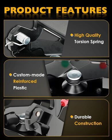 Tailgate Handle Set, Compatible with 1994-2002 Dodge Ram 1500 2500 3500 Pickup, Set of 2 Rear Bed Tail Gate Latch Handle & Bezel Trim with Rod Clips Assembly, Replace# CH1916101, CH1915102, 55074751 in Saudi Arabia