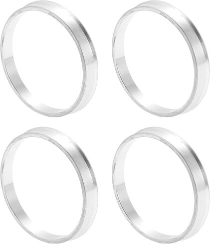 Car Wheel Hub Centric Rings OD 69.1mm to ID 67.1mm Wheels Center Shaft Shock Absorbing Hubrings Aluminum Alloy Silver Tone Durable in Kuwait