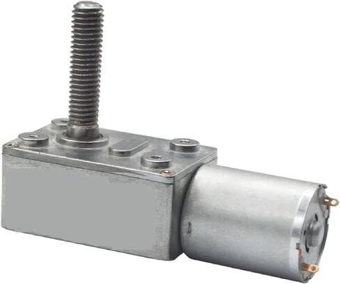 JGY-370-M8 عزم الدوران مرتفع منخفض RPM DC WORM GEAR MOTION 8MM*33 مم عمود المسمار الإخراج مع شفة المسمار 23 دورة في الدقيقة DC 6 فولت in Kuwait