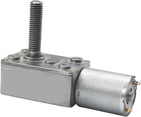JGY-370-M8 High Torque Low RPM dc Worm Gear Motor 8mm*33mm Output Screw Shaft with Screw Flange 30 RPM DC 12 Volt in Saudi Arabia