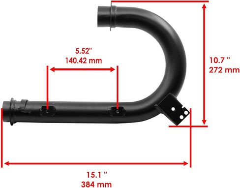 Powersports Replacement Parts for Exhaust Elbow Pipe for Polaris RZR 4 800 EFI 2010-2012 Mod-C33C-19600 in Saudi Arabia
