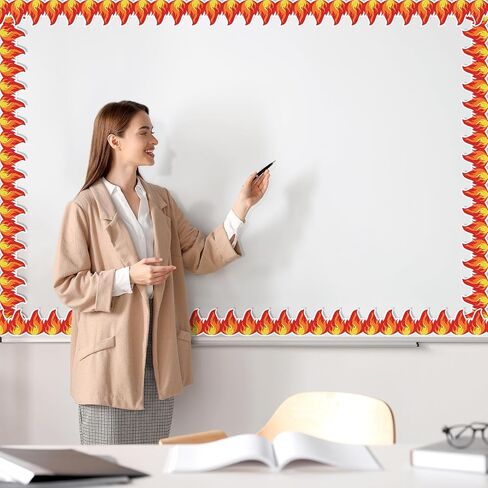 Whaline 65.6Ft Summer Bulletin Board Border Glitter Yellow Honeycomb Die Cut Trim Border Roll for Summer Bee Day Home Party Supplies in Saudi Arabia