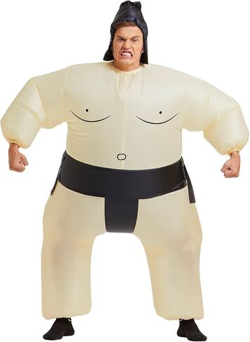 Inflatable Costume for Kid & Adult Sumo Wrestler Inflatable Costume Blow up Sumo Costumes for Halloween Cosplay Party in Saudi Arabia