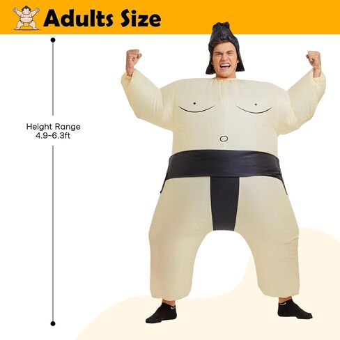 Inflatable Costume for Kid & Adult Sumo Wrestler Inflatable Costume Blow up Sumo Costumes for Halloween Cosplay Party in Saudi Arabia