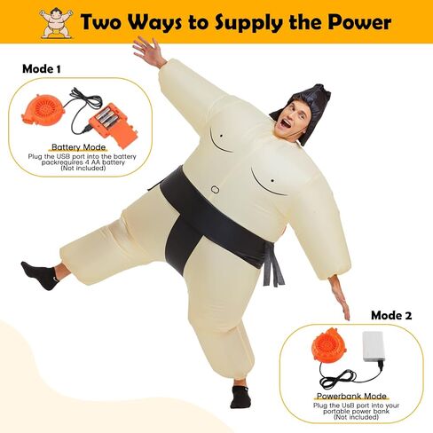 Inflatable Costume for Kid & Adult Sumo Wrestler Inflatable Costume Blow up Sumo Costumes for Halloween Cosplay Party in Saudi Arabia