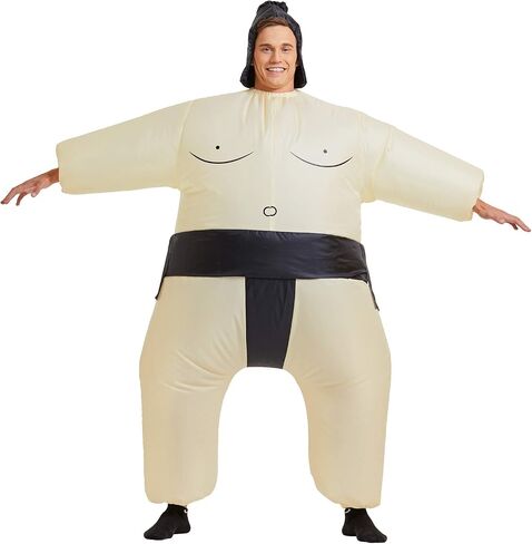 Inflatable Costume for Kid & Adult Sumo Wrestler Inflatable Costume Blow up Sumo Costumes for Halloween Cosplay Party in Saudi Arabia