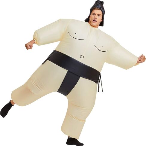 Inflatable Costume for Kid & Adult Sumo Wrestler Inflatable Costume Blow up Sumo Costumes for Halloween Cosplay Party in Saudi Arabia