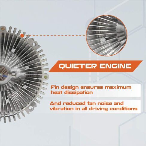 Engine Cooling Fan Clutch | Compatible with Cadillac GMC Chevrolet Oldsmobile | Compatible with 22145 215140 2784 2784 215140 RS-FC-000-106 1062784 in Saudi Arabia