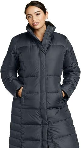 Eddie Bauer Women's Lodge Down Duffle Coat ، Storm ، كبير ، طويل القامة in Saudi Arabia