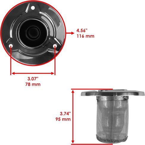 Caltric Spark Arrestor متوافق مع Honda Foreman 500 TRX500FE 4X4 2005 2006 2007 2008 2008 2010 2011 in Kuwait