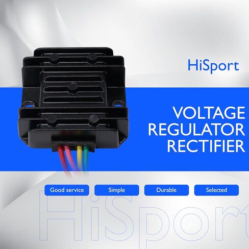 HiSport Voltage Regulator Rectifier 4 Wires Motorcycle Voltage Rectifier for Motorcycle Boat Motors DIY Engines in Saudi Arabia