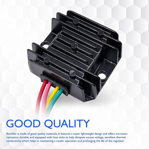 HiSport Voltage Regulator Rectifier 4 Wires Motorcycle Voltage Rectifier for Motorcycle Boat Motors DIY Engines in Saudi Arabia