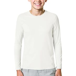 Bamboo Viscose Boys Long Sleeve Shirts Kids Girls Youth Quick Dry Lightweight Breathable Athletic Outdoor T-Shirts in Saudi Arabia