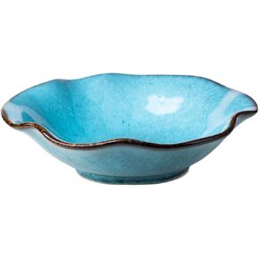 8" Fruit Bowl for Kitchen Counter Decor,Lotus Leaf Shape Ceramic Decorative Bowl,Key Bowl for Entryway Table Modern Home Decor in Saudi Arabia