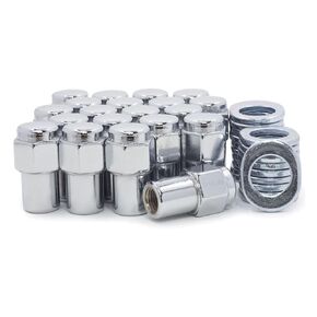 LUG NUTS 7 لـ Corvette 1957-1982 لـ Impala 1958-1970 1977-1984 Chrome Flat Top 75 Snank Washers 2LN7CFTMSKW-5101F in Kuwait