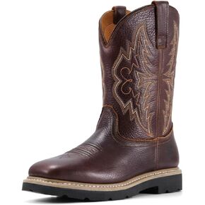 من المؤكد أن إصبع أخمص القدمين في Western Western Western Western Boots ، أحذية عمل مربعة للماء للرجال ، مريح ودائم ، مقاوم للزيت/الانزلاق ، جلد أكثر سمكًا ، نعلًا مطاطيًا ، أحذية عمل مع مطرزة in Kuwait