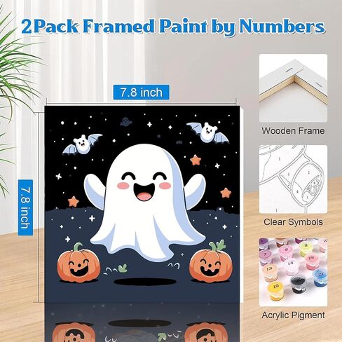 stnckic 4 Pack Framed Paint by Numbers Kit for Kids and Adults Beginners,Animals Adults Paint by Number Kits with Easel, Easy Acrylic Watercolor Painting by Number Kits on Canvas Home Decor 8x12 inch in Saudi Arabia