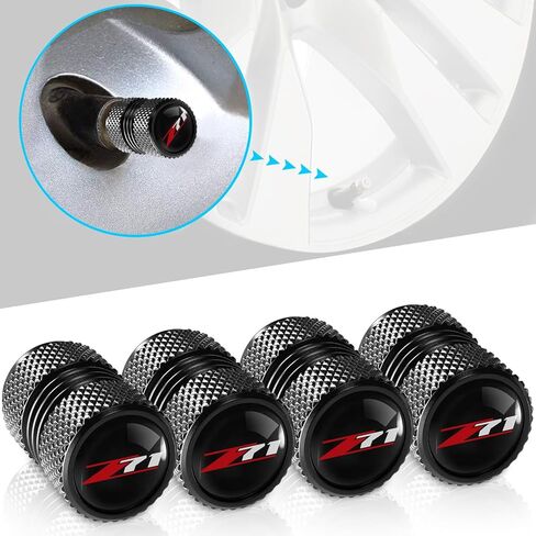 Tire Valve Stem Caps Compatible with Jeep Series Car Wheel Air caps Metal Valve Stem Caps Decoration Accessories 4 Pcs Black in Kuwait