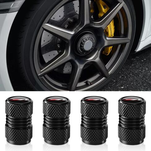 Tire Valve Stem Caps Compatible with Jeep Series Car Wheel Air caps Metal Valve Stem Caps Decoration Accessories 4 Pcs Black in Kuwait