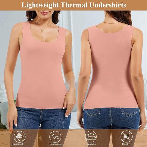 joyshaper womens thermal tank tops fleece cami inferwear tops undershirt undershirt dark base Stest in Saudi Arabia
