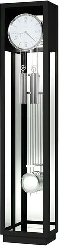 Howard Miller Whitelock II Clofer Clock ، تصميم مستطيل مستطيل مضيء ، Door Glass Door & Black Hinf in Kuwait