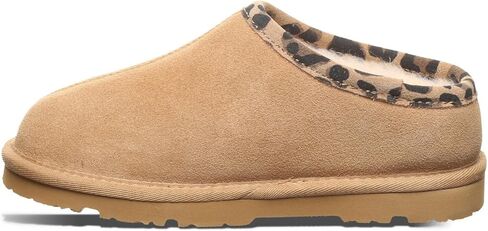 Bearpaw Tabitha Youth Iced Coffee/Leopard Trim Slipper Size 5 in Kuwait