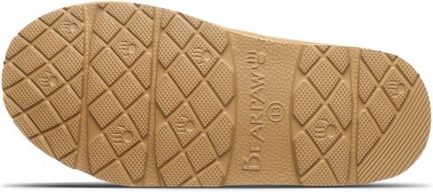 Bearpaw Tabitha Youth Iced Coffee/Leopard Trim Slipper Size 5 in Kuwait