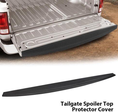 Tailgate Spoiler Molding Cap Compatible with Dodge Ram 1500 2500 3500 2009-2018 Black Tailgate Protector Molding Top Cap Cover Spoiler 55372052AC in Saudi Arabia