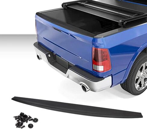 Tailgate Spoiler Molding Cap Compatible with Dodge Ram 1500 2500 3500 2009-2018 Black Tailgate Protector Molding Top Cap Cover Spoiler 55372052AC in Saudi Arabia