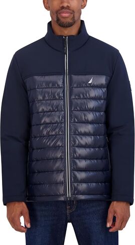 Nautica Women's Lightweight Mixed Media Quilted Jacket in Saudi Arabia