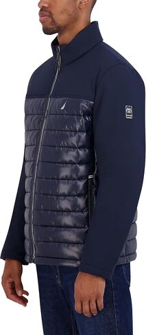 Nautica Women's Lightweight Mixed Media Quilted Jacket in Saudi Arabia