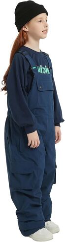 Kid Snow Bib Waterporoof Insulation Winter Overalls Ski Snowboard Pants for Boys Girls in Kuwait