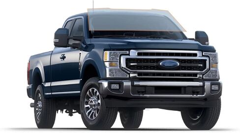 DIY-MotoShield Pro Premium Professional 2mil Precut Ceramic Window Tint Film for 2017-2021 Ford F250 Extended Cab — (Front Windshield 50%) in Kuwait