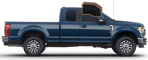DIY-MotoShield Pro Premium Professional 2mil Precut Ceramic Window Tint Film for 2017-2021 Ford F250 Extended Cab — (Front Windshield 50%) in Kuwait