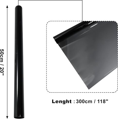X AutoHaux Car Window Film 25 ٪ VLT 50X300CM WINDOW TINT Universal Fit Protect in Saudi Arabia