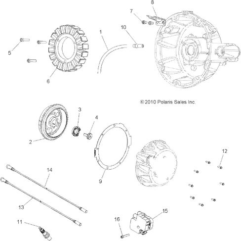 Polaris ATV Sparkplug Wire, 406 mm, PTO, Genuine OEM Part 4012344, Qty 1 in Saudi Arabia