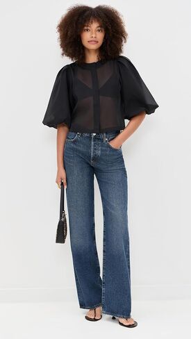Le Bop Women's Liza Puff Sleeve في الأورجانزا in Kuwait