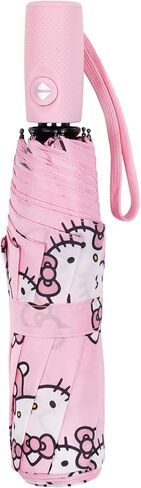 Hello Kitty Tradient Bow Smbrella ، Auto Auto مفتوح وإطارًا متينًا ، وأكمام مطابقة ، وردي in Kuwait