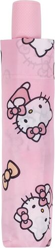 Hello Kitty Tradient Bow Smbrella ، Auto Auto مفتوح وإطارًا متينًا ، وأكمام مطابقة ، وردي in Kuwait