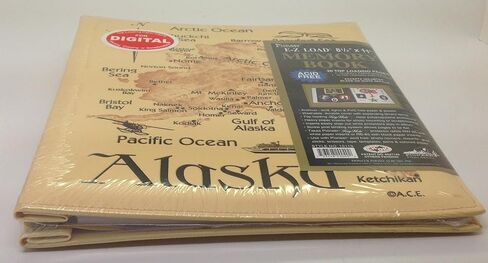 Alaska Photo Memory Digital Book Top Load Pioneer Map Design 8.5 X 11" in Saudi Arabia