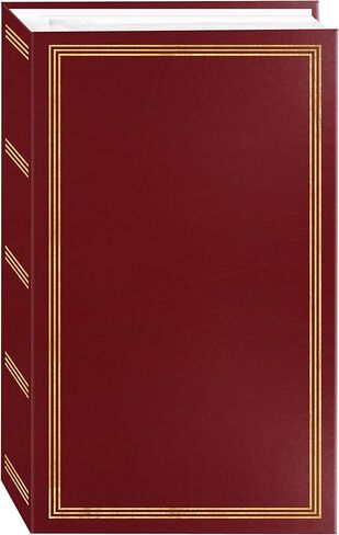 ألبوم صور مكون من 3 حلويات مغناطيسي (50 ورقة) ، ألبوم Back & 3-Ring Bocke Burgundy لـ 504 صور-4 "x6" in Saudi Arabia